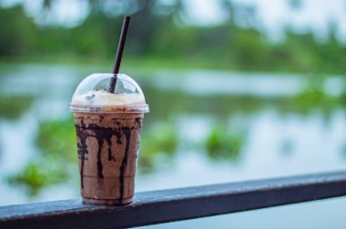 Çikolata serin görüntü arka plan nehir.