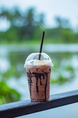 Çikolata serin görüntü arka plan nehir.