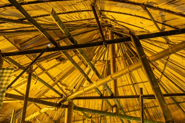 Palha Telhado Bambu — Fotografia de Stock