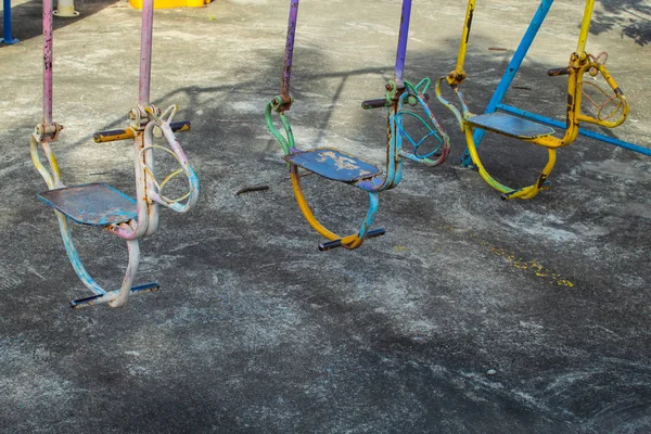 Swing Stoelen Voor Kinderen Het Park — Stockfoto