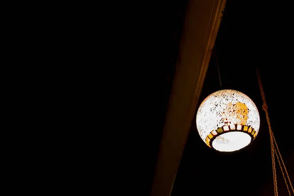 Ronde Lampen Voor Verlichting Nacht — Stockfoto