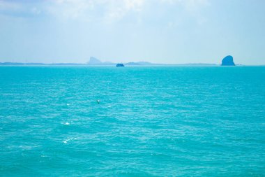 Deniz ve gökyüzü güzelliği, Tayland Körfezi.