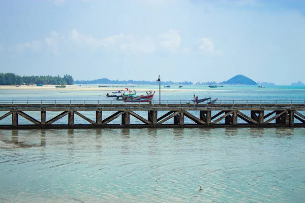 Molo Pesca Sull Isola — Foto Stock