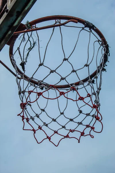 Nefunkční Basketbalový Koš Opravárenské Práce Dočasně — Stock fotografie