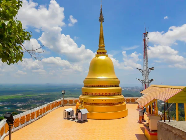 Kijk Punt Boeddha Wat Tham Seua Tiger Grot Krabi Thailand — Stockfoto