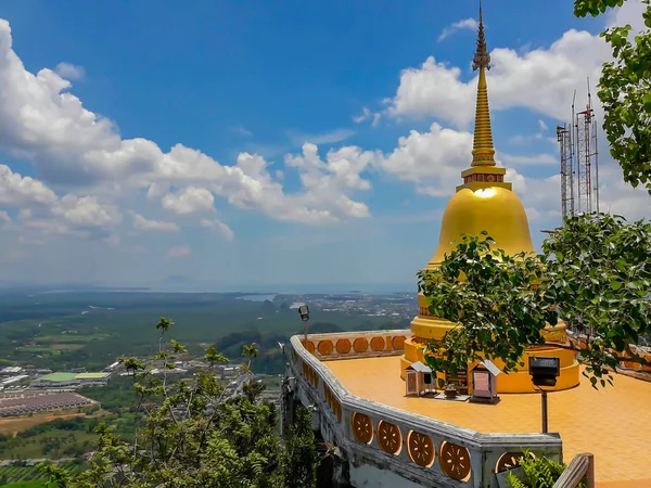 Punkt Buddha Wat Tham Seua Tiger Cave Vid Krabi Thailand — Stockfoto