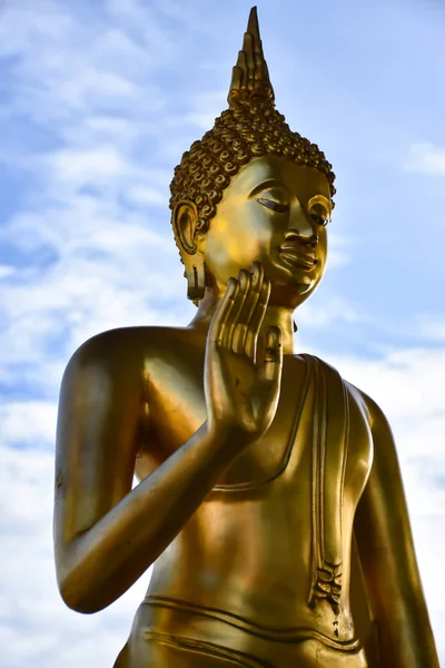 Szembe Buddha Szobor Thaiföld — Stock Fotó
