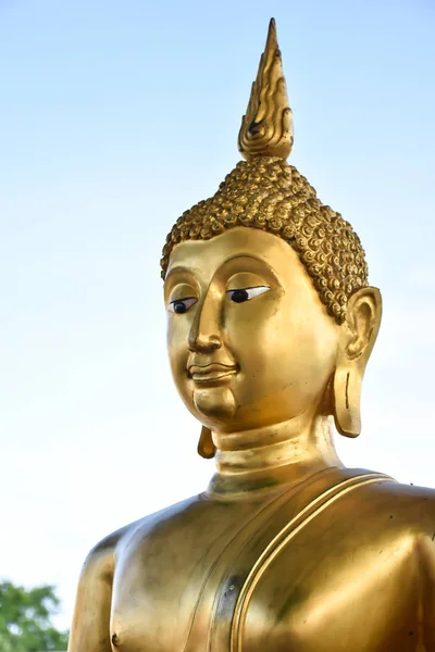Cara Estatua Buddha Tailandia —  Fotos de Stock