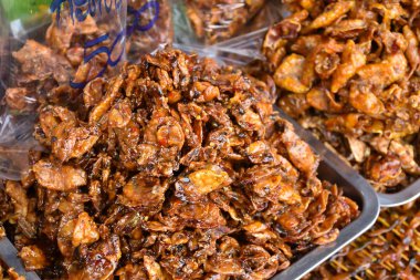 Deniz ürünleri işleme kalamar baharatlı tatlar.