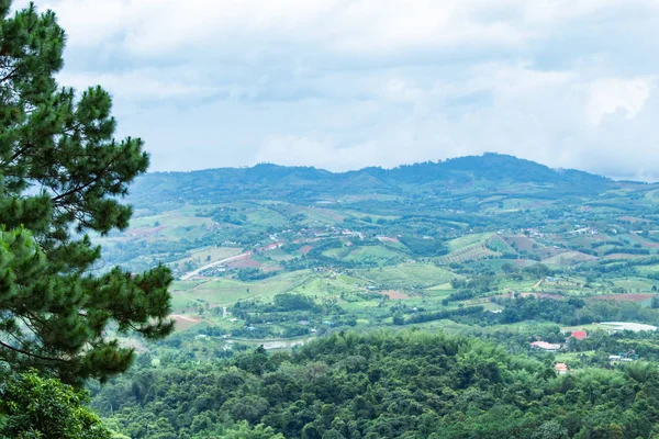 Punto Vista Las Montañas Ciudad Phetchabun Palacio Real Khao Kho —  Fotos de Stock