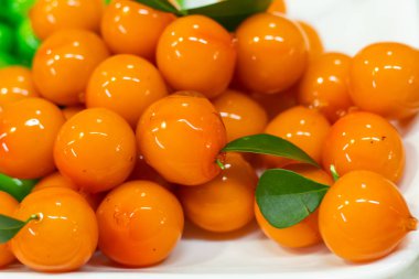 Meyve tatlıları Tayland yapılan soya sonra jöle kaplı