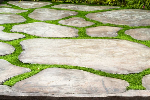 Polishing concrete walkways and artificial grass.