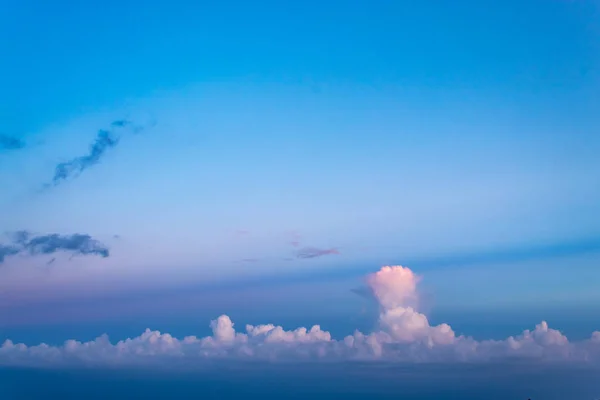 Die Schönheit Des Himmels Wenn Licht Auf Die Wolken Trifft — Stockfoto