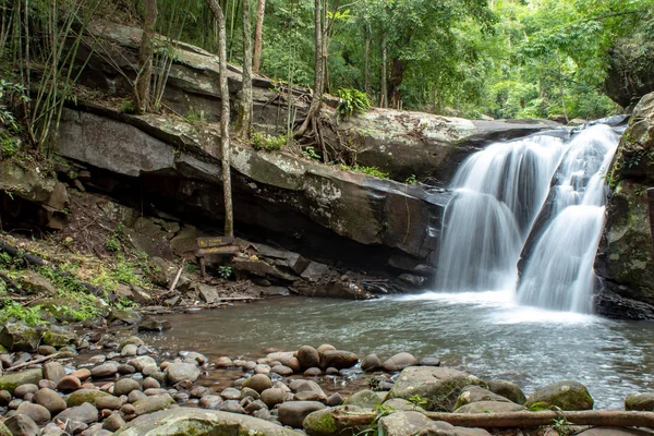 Waterfall Flowing Mountains Phu Soi Dao Waterfall Loei Thailand — Stock Photo, Image