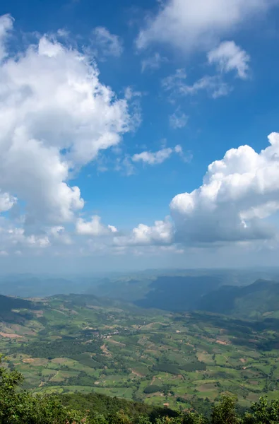 Точки Зору Гори Місто Loei Phu Ruea Національний Парк Місті — стокове фото