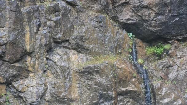 トンパプム国立公園のジョクラディン滝の山から流れる滝 カンチャナブリ — ストック動画