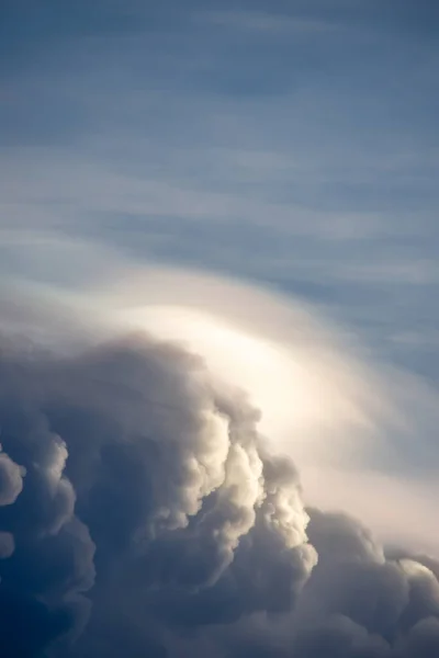 Nuvole Pioggia Nera Sul Cielo Sera — Foto Stock
