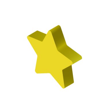 Isometric Star Vektör resimleme