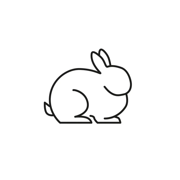 아이콘 디자인 Rabbit Hare 배경에서 웹이나 그램이다 — 스톡 벡터