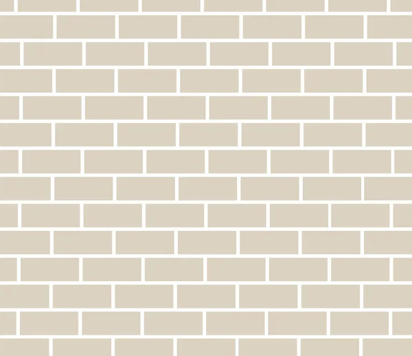 Dekoracyjna Ceglana Ściana Jasnobeżowych Cegieł Ilustracja Wektorowa Ściany Cegły Tle — Wektor stockowy