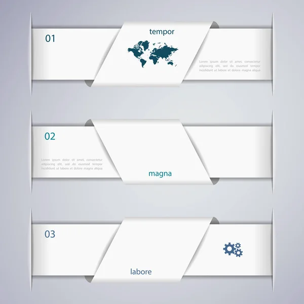 Plantilla Diseño Banner Web Abstracta — Vector de stock