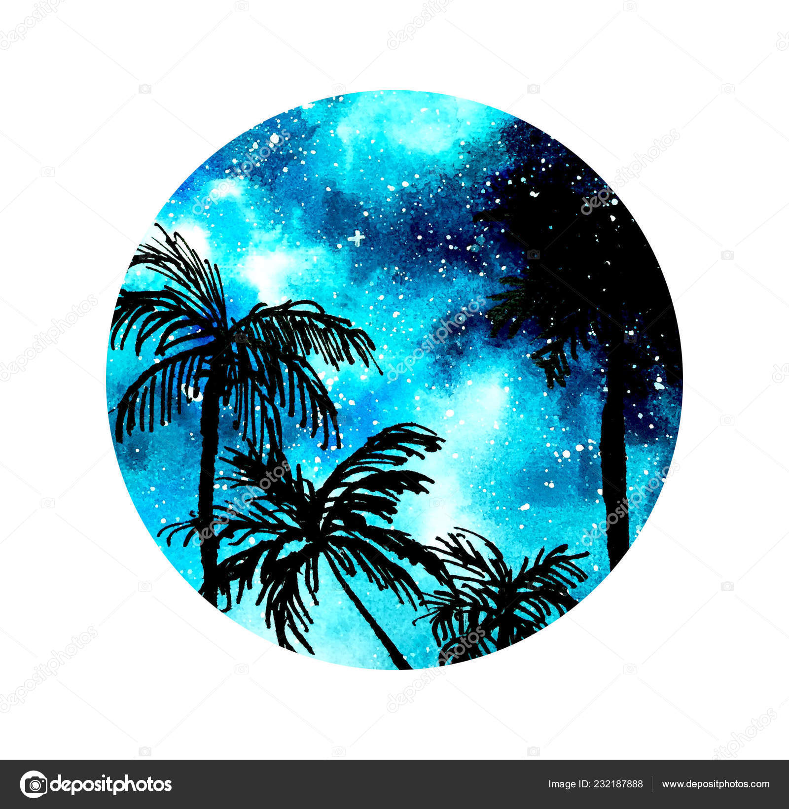 Cool Galaxy Background Circle