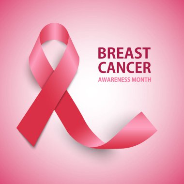 Meme kanseri bilinçlendirme şerit arka plan vektör eps 10