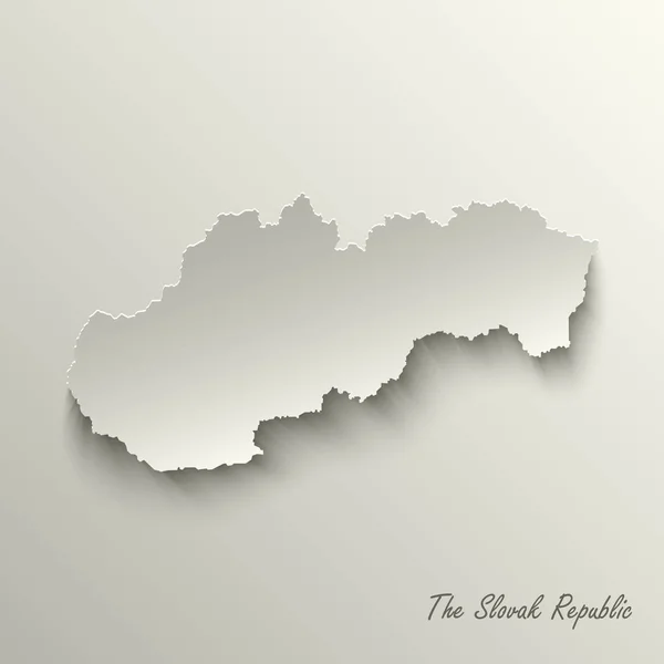 Mapa Diseño Abstracto República Eslovaca Plantilla Vector Eps — Archivo Imágenes Vectoriales