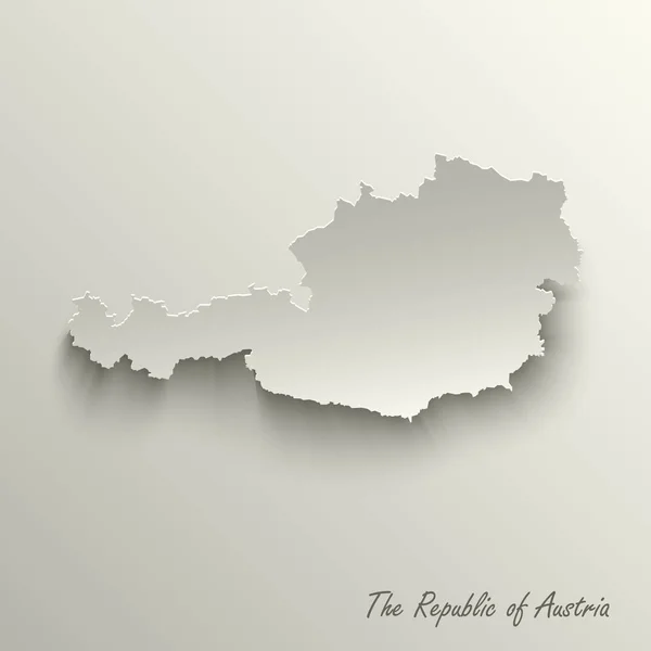 Mapa Diseño Abstracto República Austria Plantilla Vector Eps — Archivo Imágenes Vectoriales