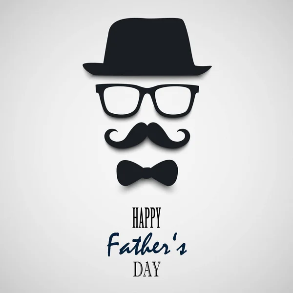 Beautiful Wish Fathers Day Template Vector Eps — Stock Vector