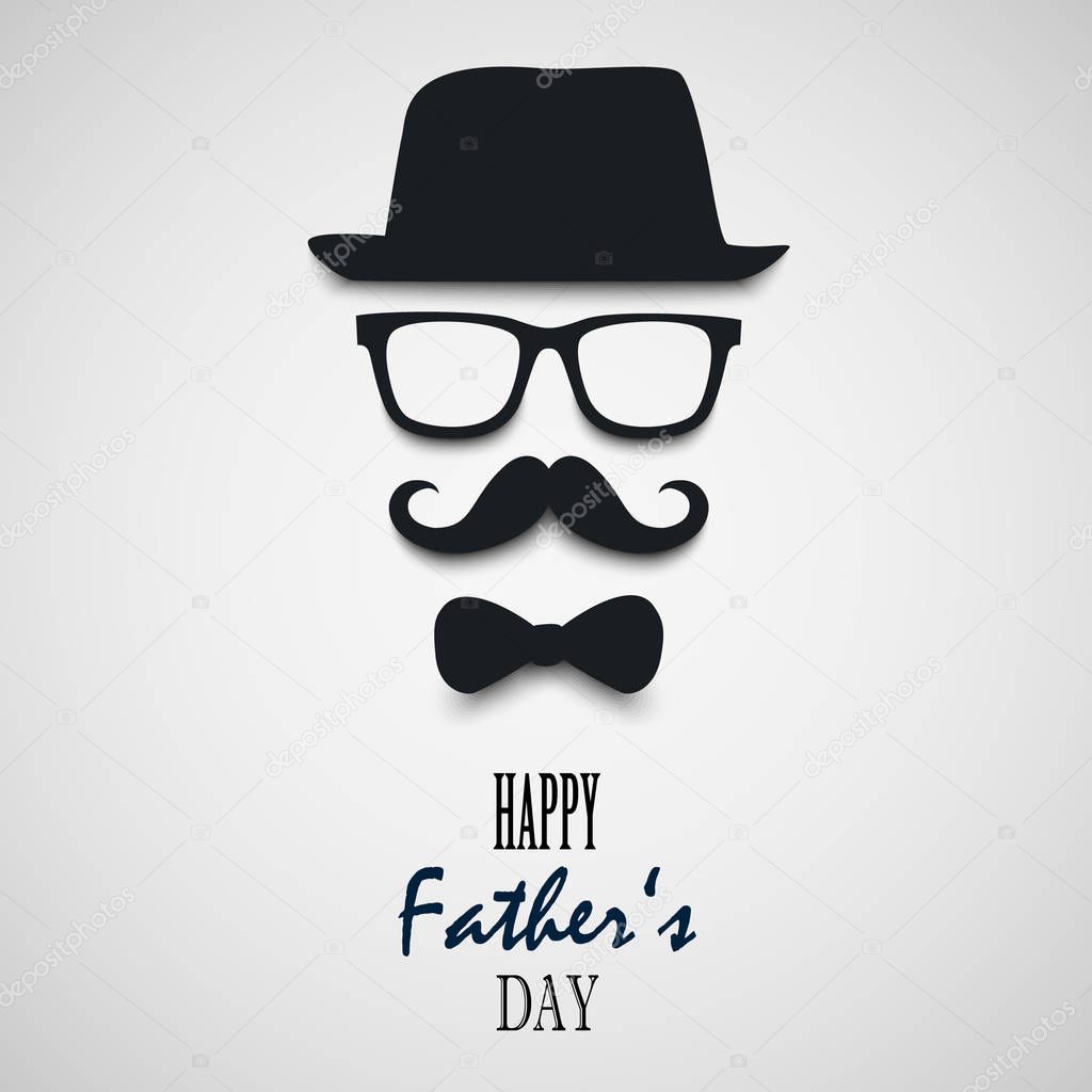 Beautiful wish for Fathers Day template vector eps 10