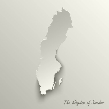 Soyut Tasarım harita İsveç Krallığı şablon vektör eps 10