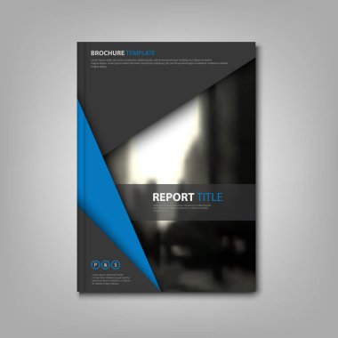 Broşürler kitap ya da soyut üçgen tasarım vektör eps 10 el ilanı