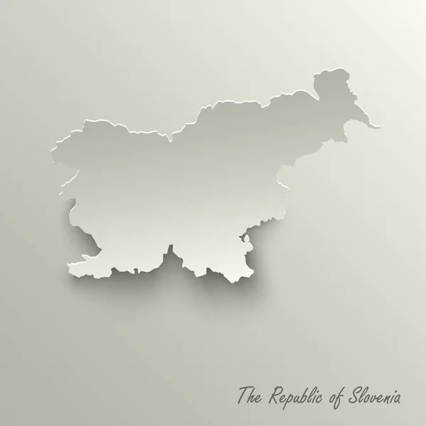 Mapa de diseño abstracto de la plantilla República de Eslovenia — Archivo Imágenes Vectoriales