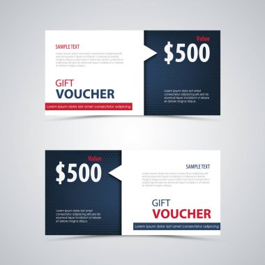 Beyaz mavi tasarımaltı desenli hediye çeki