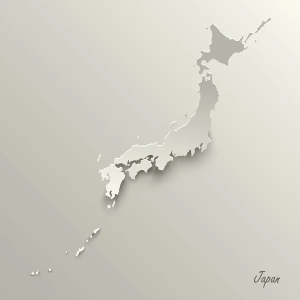 Mapa de diseño abstracto Plantilla de Japón — Vector de stock