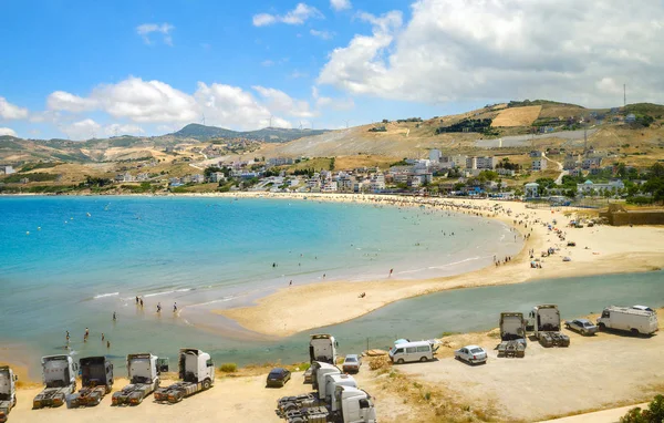 Paysage Marocain Avec Plage Près Tanger Maroc Afrique Nord — Photo