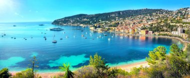 Tatil beldesi Villefranche sur Mer. Fransız Rivierası, Cote d'Azur, F
