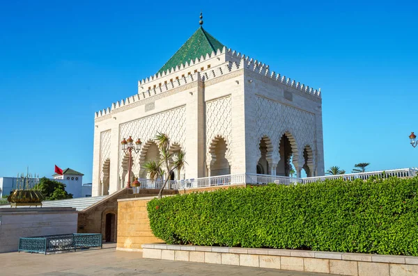 Mausoléu Mohammed V em Rabat. Marrocos, África — Fotografia de Stock