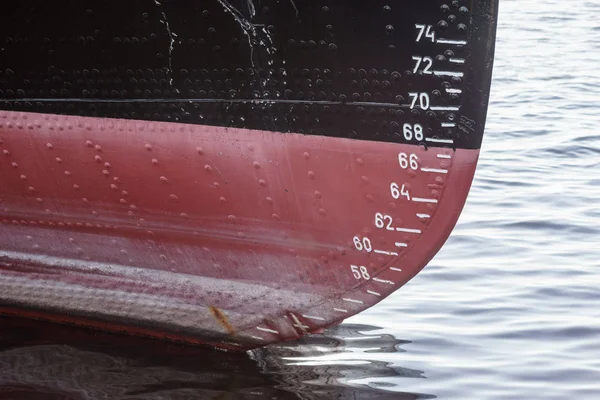 Water level measurement on a old ferry boat