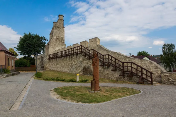 Savunma Duvarının Krakowska Gate Civarındaki Szydlow Swietokrzyskie Polonya — Stok fotoğraf