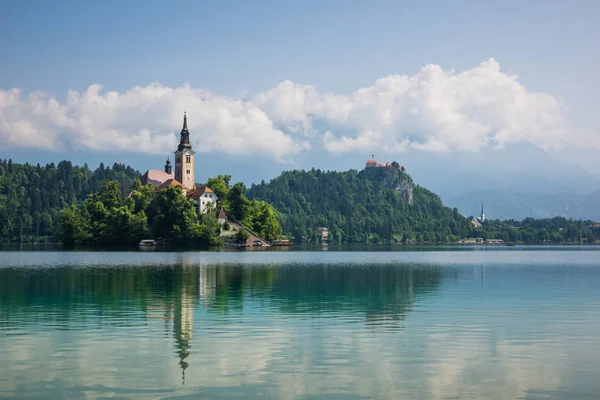 Lake Bled, Slovenya adada Kilisesi