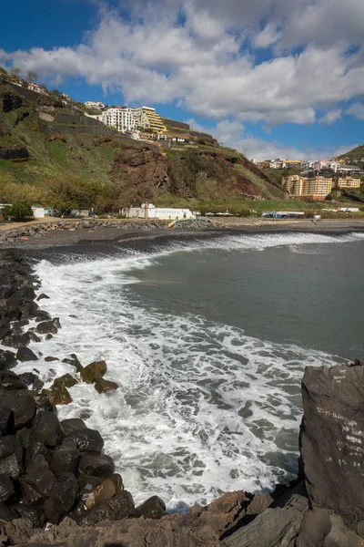 Playa Pedregosa Funchal Isla Madeira Portugal — Foto de Stock