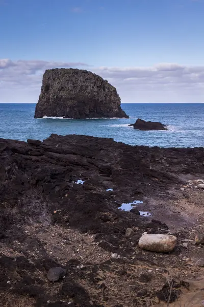 Skály Porto Cruz Ostrově Madeira Portugalsko — Stock fotografie