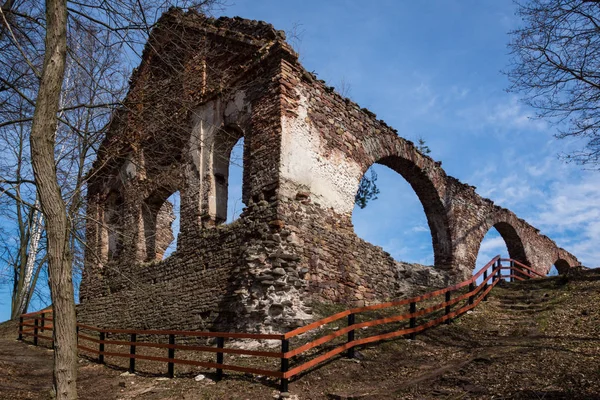 Ruiny Vysokopecní Závod Bobrza Svatokřížské Vojvodství Polsko — Stock fotografie