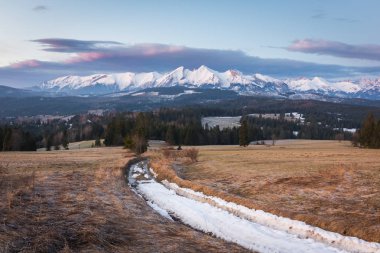 Tatra Dağları gece Lapszanka, Polonya