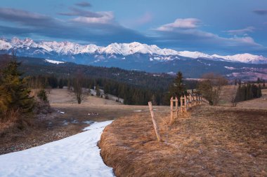 Tatra Dağları gece Lapszanka, Polonya