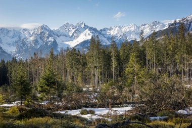 Tatra Dağları, Polonya üzerinde Rusinowa glade üzerinden görüntülemek