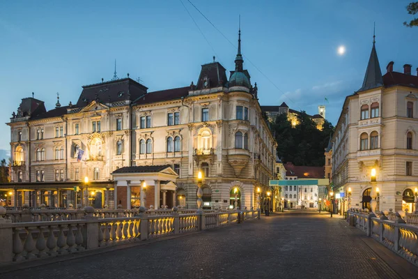 Історичні Будівлі Старому Місті Любляна Словенія — стокове фото