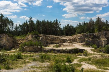 Taş ocağında metropol Roztocze, Lubelskie, Polonya